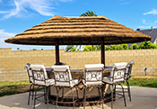 2 Pole African Reed Tiki Hut